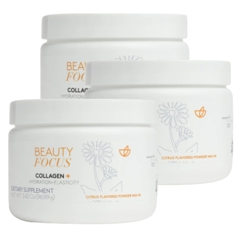 3 PACK - Beauty Focus® Powder Mix-In Collagen+ Citrus
