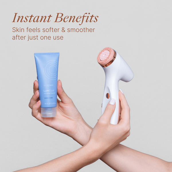 ageLOC® LumiSpa® iO Rose Gold + Treatment Cleanser Bundle